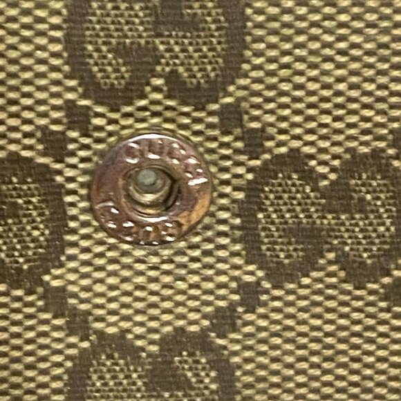 Gucci Brown GG Coated Canvas and Leather Continental Bifold Wallet in Tan Brown - Picture 7 of 10